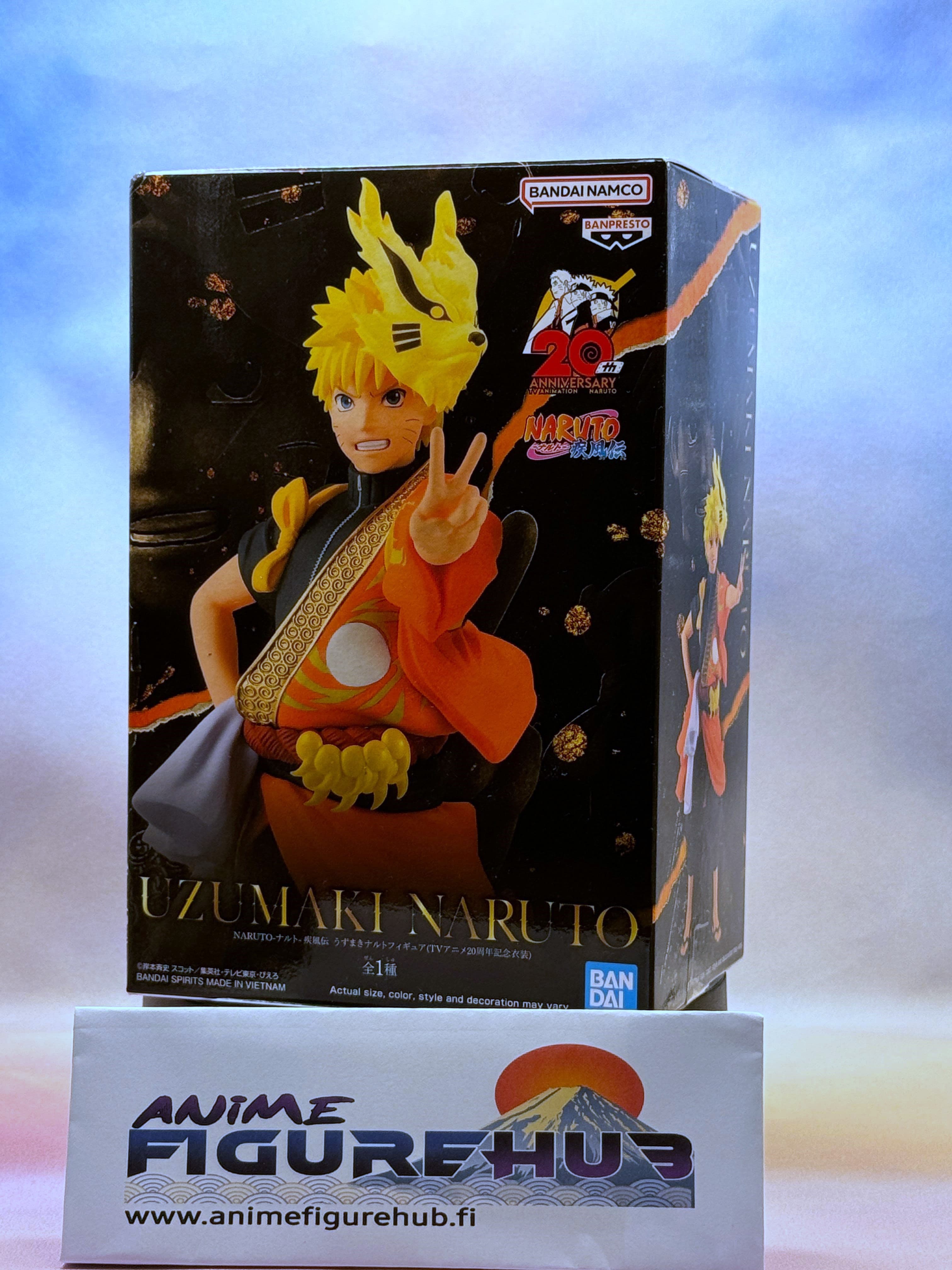 Naruto Shippuden: Naruto Uzumaki 20th Anniversary Costume Action Figure