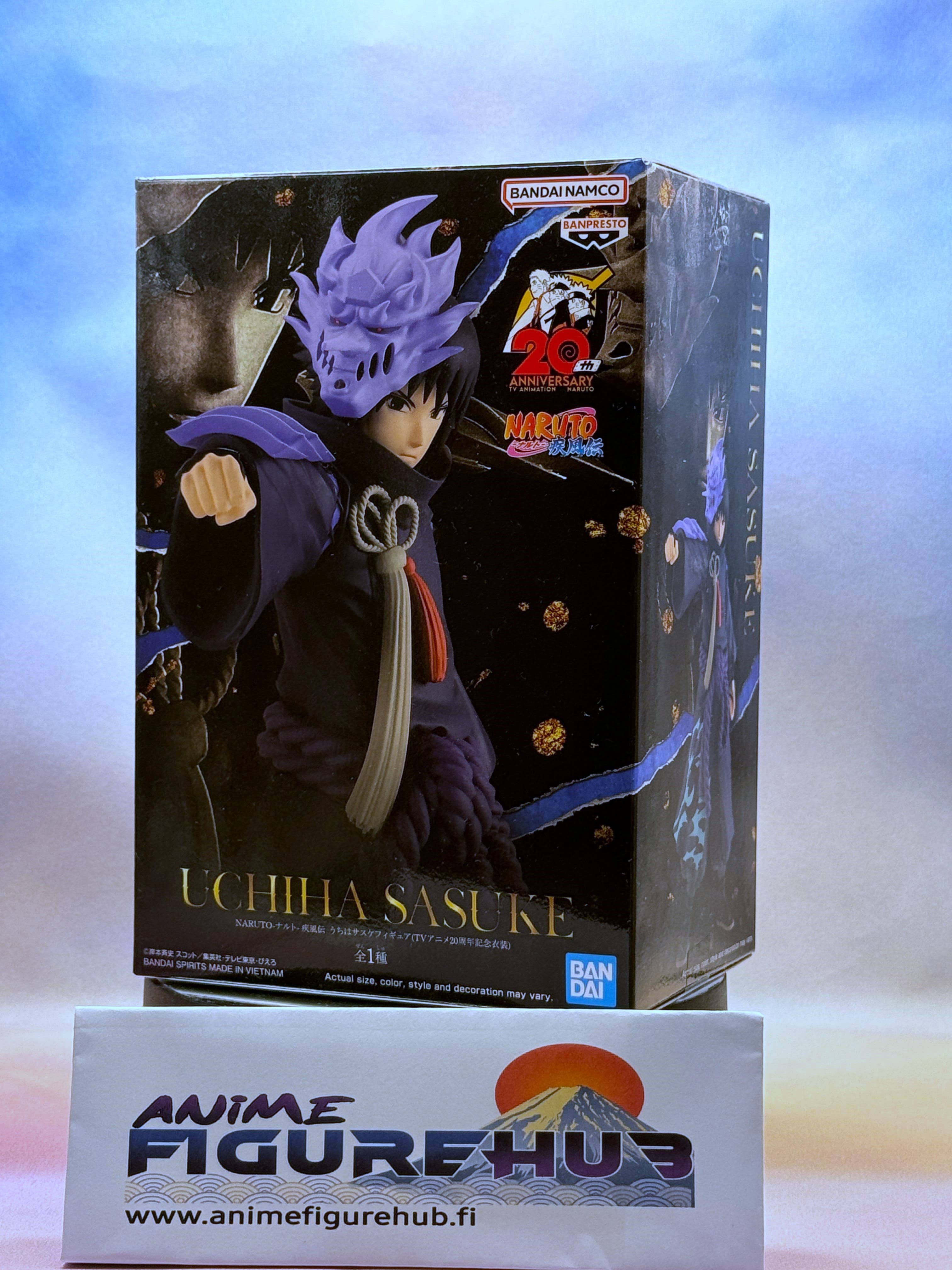 Naruto Shippuden: Sasuke Uchiha 20th Anniversary Costume Action Figure